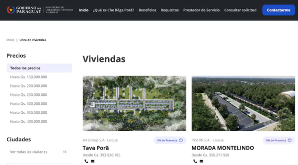 Che Róga Porã: resaltan que incluso quienes ganan salario mínimo podrán acceder