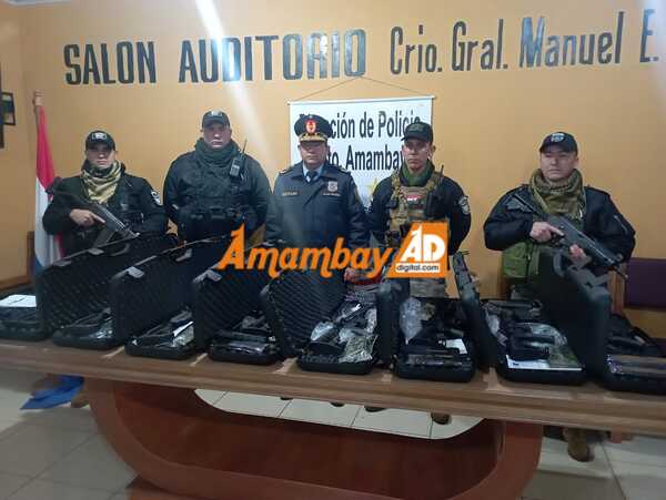GEO recibe fusiles incautados en el operativo Dakovo
