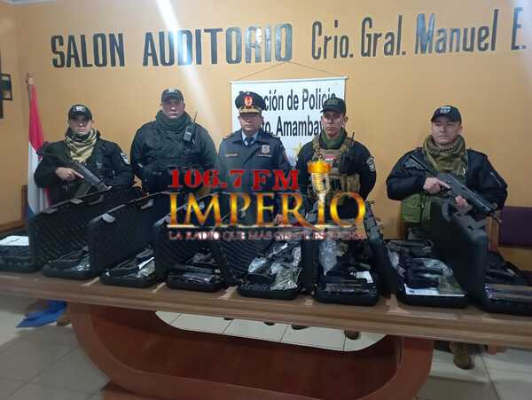 GEO recibe fusiles incautados en el operativo Dakovo - Radio Imperio 106.7 FM