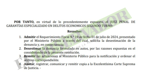 Desestiman denuncia contra hija de Alliana, por "no quebrantar proceso para ser nombrada"