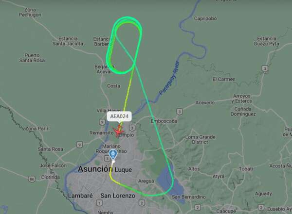 Vuelo en emergencia: avión despegó, registró problemas y volvió a aterrizar en el Silvio Pettirossi - Nacionales - ABC Color