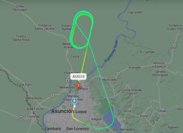 Vuelo en emergencia: avión despegó, registró problemas y volvió a aterrizar en el Silvio Pettirossi