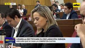 Video: Lizarella rectificará su declaración jurada  - ABC Noticias - ABC Color