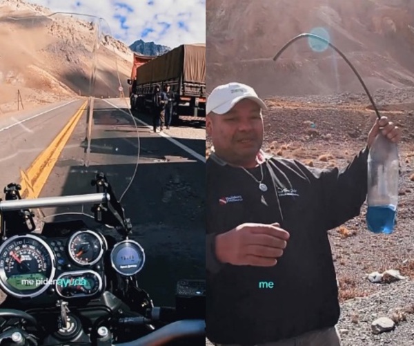 [VIDEO] Creador de videos ayudó a que camioneros paraguayos crucen Los Andes