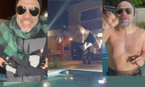 [ VIDEO] Se tiró a la piscina con este friazo para anunciar su show, ahora se suspendió por “peligroso”