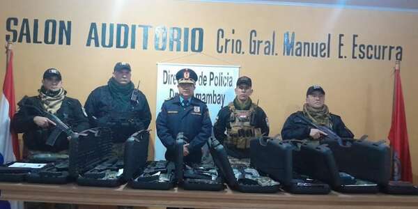 Dakovo: lote de armas incautadas será usado para reforzar la seguridad en Amambay - Policiales - ABC Color
