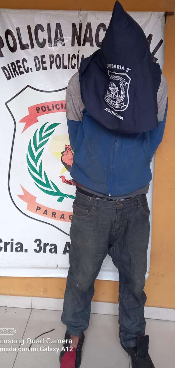 Un joven fue aprehendido por presunto robo y trasladado al Hospital Psiquiátrico - Policiales - ABC Color