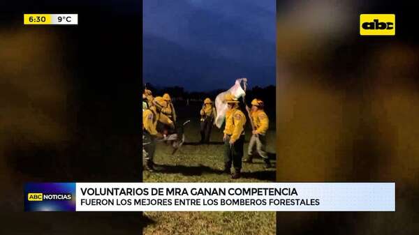 Video: Bomberos Voluntarios de Roque Alonso ganan competencia - ABC Noticias - ABC Color