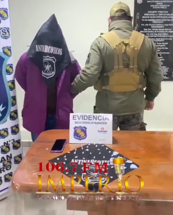 Brasileño es detenido por Antinarcóticos con porciones de crack en General Genes