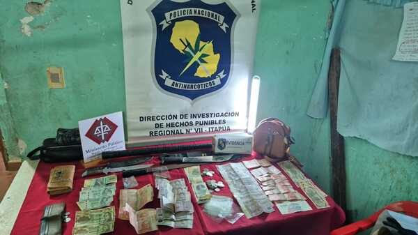 Allanaron vivienda e incautan dinero y droga en el barrio San Pedro de Encarnación