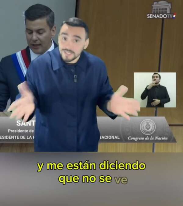 Intérprete de leguaje de señas denuncia retrasos en pago y desorganización en informe presidencial - Nacionales - ABC Color