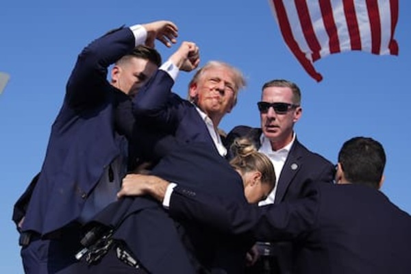 Donald Trump recibió un disparo en un mitin en Pensilvania
