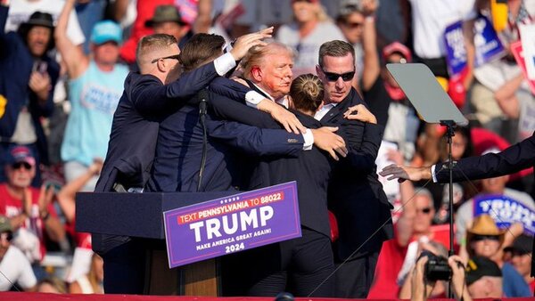 Donald Trump resulta herido durante un mitin en Pensilvania