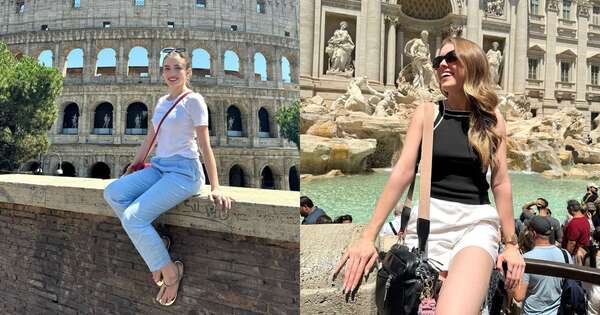 La Nación / Gaby Ovelar se codeó con influencers en Roma gracias a un perfume