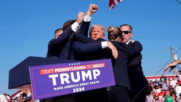 Intento de magnicidio contra Trump en un mitin político en Pensilvania - Noticias Paraguay