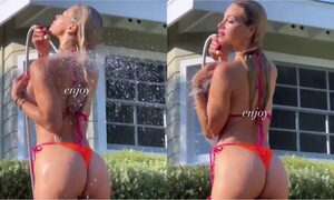 [VIDEO] ¡Chakeko ro’y! Modelo apareció manguereandose