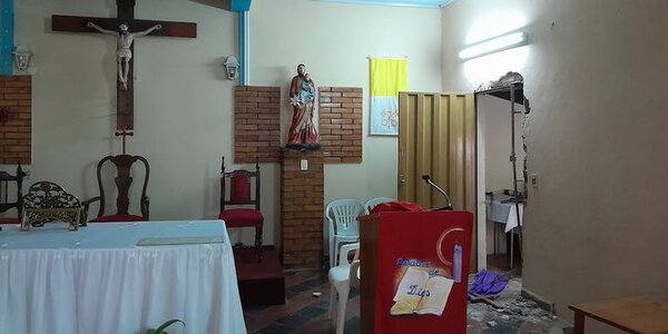 Roban una capilla de Villa Elisa por segunda vez en dos meses