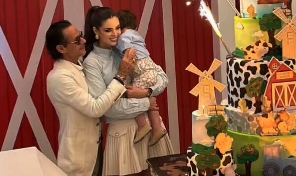 Con un poco de atraso, Nadia y Marc le celebraron con todo el primer añito a su peque
