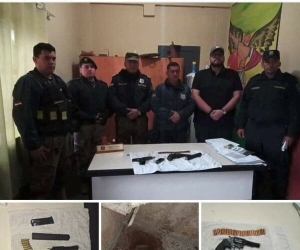 Hallan armas en celda de un interno del PCC