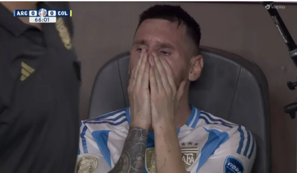 (VIDEO). El llanto de Lionel Messi tras la lesión que lo sacó de la final de la Copa América