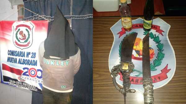 Violento hombre amenazó con machete a su concubina en Nueva Alborada