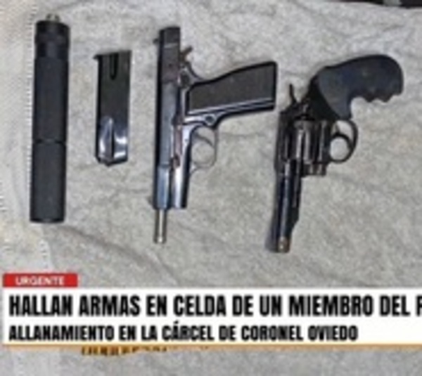 Encuentran armas en la celda de un miembro del PCC - Paraguay.com