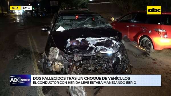 San Lorenzo: Dos fallecidos tras un choque de vehículos - ABC Noticias - ABC Color