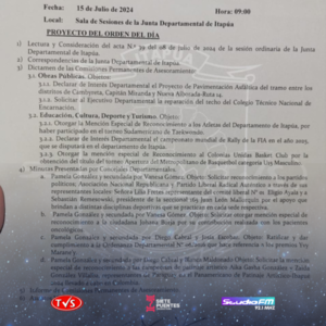 PROPONEN RECONOCIMIENTO A PARTIDOS POLÍTICOS DE ENCARNACIÓN. - TVS