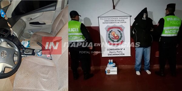 CONDUCÍA SU VEHÍCULO COMPLETAMENTE EBRIO Y TERMINÓ TRAS LAS REJAS EN ENCARNACIÓN - Itapúa Noticias