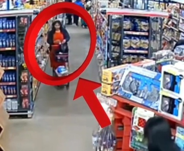 Cámaras de circuito cerrado captan a una mujer robando en un supermercado - Radio Imperio 106.7 FM
