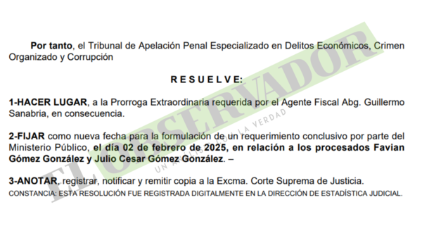 Fijan nueva fecha de presentación de requerimiento conclusivo en el caso Azkaban