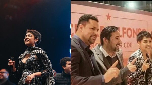 Le trozaron a Aye por cantar en el programa de Calé e hicieron tocorré de sus fotos con políticos colo'o