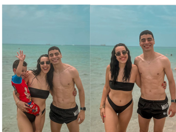 Almirón y la patrona pelando físico en yanquilandia
