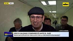 Erico compareció ante el juez: indagan supuestos vínculos con la organización Marset - ABC Noticias - ABC Color