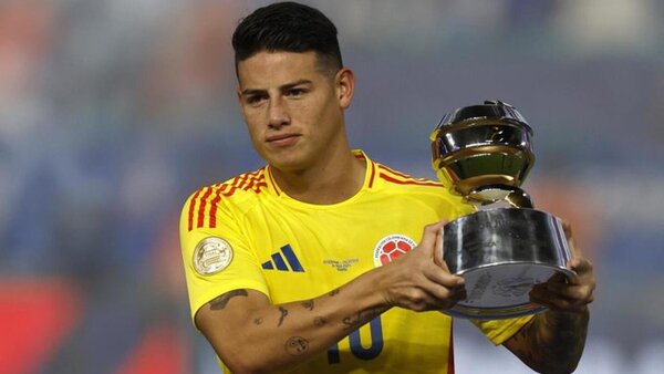 James Rodríguez, mejor jugador de la Copa América