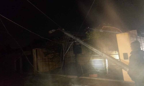 Ebrio al volante chocó contra columna de la ANDE en Coronel Oviedo – Prensa 5
