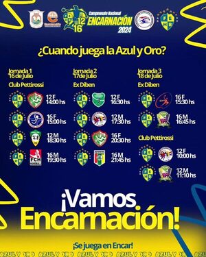 MAÑANA COMIENZA EL CAMPEONATO NACIONAL DE HANDBALL 2024 EN ENCARNACIÓN - TVS