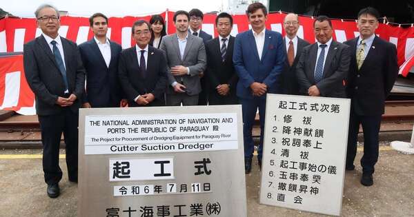 La Nación / Japón comenzó a construir equipos de dragado para el río Paraguay