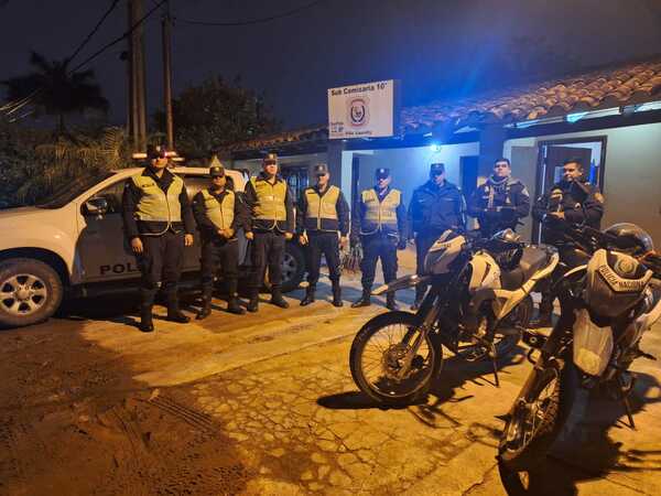 Subcomisaría N° 10 realizó operativo de control en varios puntos - San Lorenzo Hoy