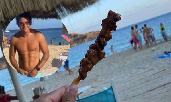 Nelson Haedo le bajó un asadito en la playa, pero en Europa