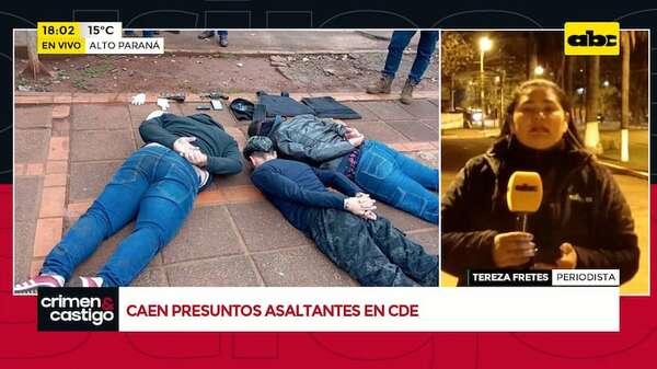 Video: caen presuntos asaltantes en Ciudad del Este - Crimen y castigo - ABC Color