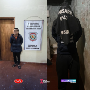CAPTURAN A DOS INDIVIDUOS Y RECUPERAN OBJETOS ROBADOS EN ENCARNACIÓN - TVS