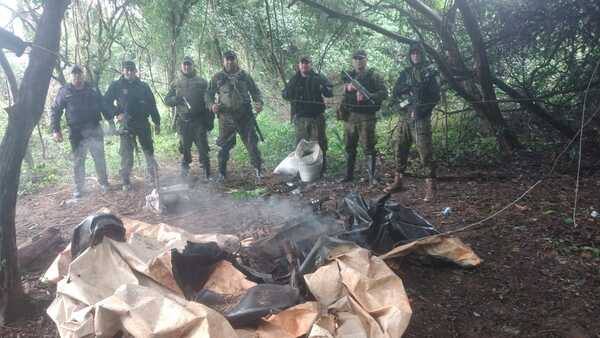 Alto Verá: Policías fueron a buscar a abigeos y encontraron campamento narco