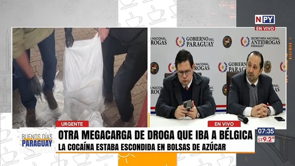 DNIT y Senad confirman que cocaína incautada rompió un nuevo récord - Noticias Paraguay