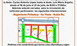 Avenidas céntricas cerradas por “Liquida San Blas”