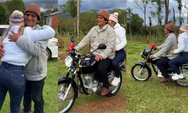 [VIDEO] ¡Prohibido ser desagradecida! Marilina le regaló una moto a su famoso “tío Mario”