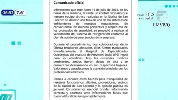 Ochsi lamenta “informaciones falsas difundidas irresponsablemente” - Noticias Paraguay