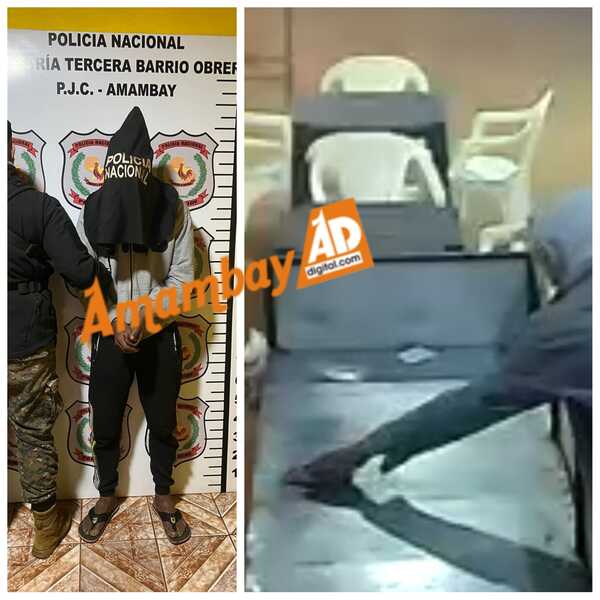 Individuo es detenido por hurtar un celular de una lomitería