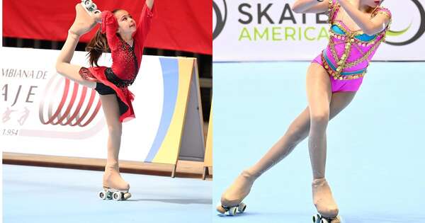 La Nación / Patinadoras paraguayas se alzaron con oro y bronce en Campeonato Panamericano