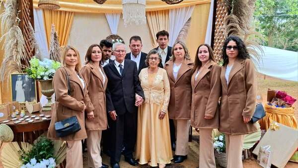 Boda de oro: En 50 años de casados, nunca discutieron frente a sus hijos